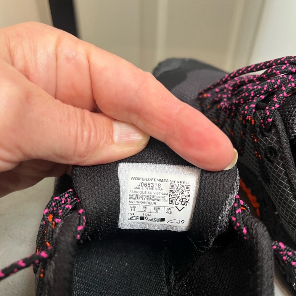 Merrell Women's Trail Glove 7 Barefoot Trail Shoe Black/Multi Size 6.5 NWOB - Picture 9 of 11